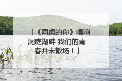 《同桌的你》唱响洞庭湖畔 我们的青春并未散场！