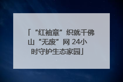“红袖章”织就千佛山“无废”网 24小时守护生态家园