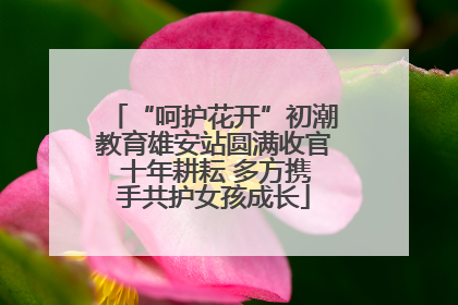 “呵护花开”初潮教育雄安站圆满收官 十年耕耘 多方携手共护女孩成长