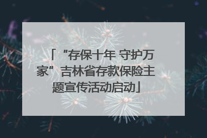 “存保十年 守护万家”吉林省存款保险主题宣传活动启动