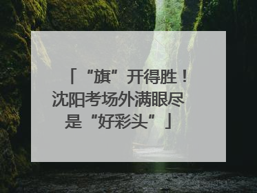 “旗”开得胜！沈阳考场外满眼尽是“好彩头”