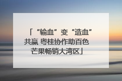 “输血”变“造血”共赢 粤桂协作助百色芒果畅销大湾区