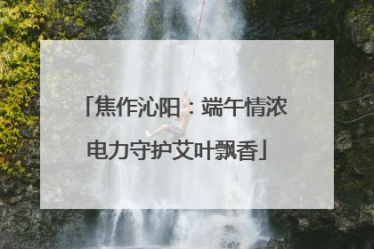 焦作沁阳：端午情浓 电力守护艾叶飘香
