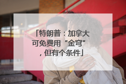 特朗普：加拿大可免费用“金穹”，但有个条件