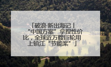 破浪·新出海记丨 “中国方案”拿捏性价比，全球近万艘巨轮用上镇江“节能桨”