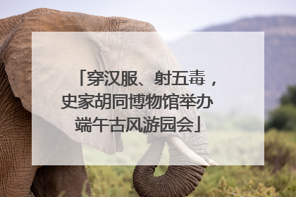 穿汉服、射五毒，史家胡同博物馆举办端午古风游园会