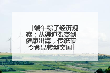 端午粽子经济观察：从渠道裂变到健康出海，传统节令食品转型突围