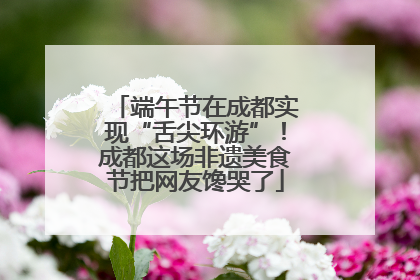端午节在成都实现“舌尖环游”！成都这场非遗美食节把网友馋哭了