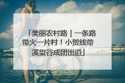 美丽农村路｜一条路带火一片村！小贺线带溪望谷成团出道