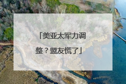 美亚太军力调整？盟友慌了
