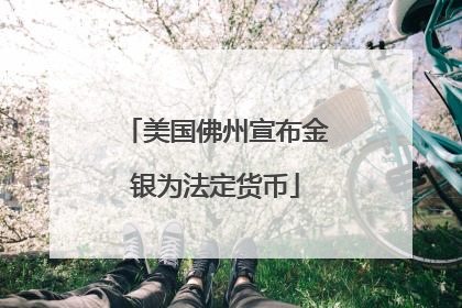 美国佛州宣布金银为法定货币
