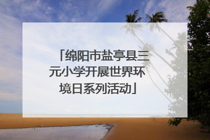 绵阳市盐亭县三元小学开展世界环境日系列活动