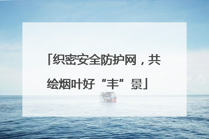织密安全防护网，共绘烟叶好“丰”景