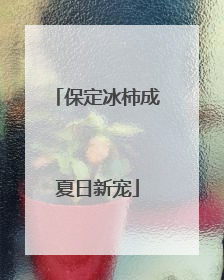 保定冰柿成夏日新宠