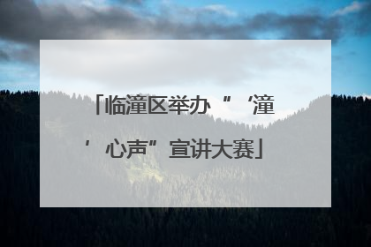 临潼区举办“‘潼’心声”宣讲大赛