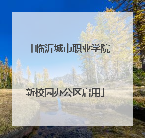 临沂城市职业学院新校园办公区启用