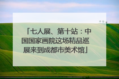 七人展、第十站：中国国家画院这场精品巡展来到成都市美术馆