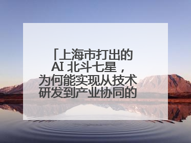 上海市打出的 AI 北斗七星，为何能实现从技术研发到产业协同的闭环生态