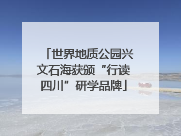 世界地质公园兴文石海获颁“行读四川”研学品牌