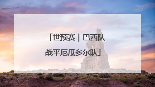 世预赛｜巴西队战平厄瓜多尔队