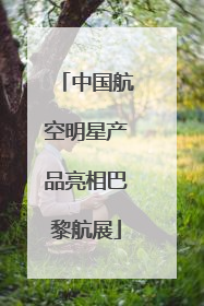 中国航空明星产品亮相巴黎航展