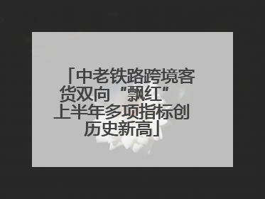 中老铁路跨境客货双向“飘红” 上半年多项指标创历史新高