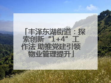 丰泽东湖街道：探索创新“1+4”工作法 助推党建引领物业管理提升