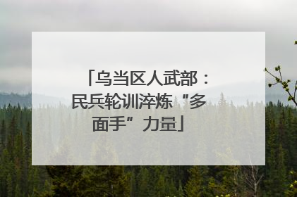 乌当区人武部：民兵轮训淬炼“多面手”力量
