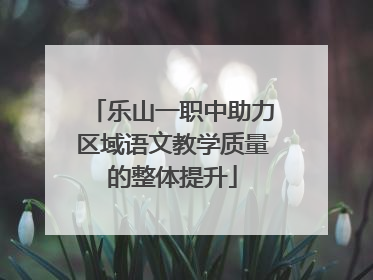乐山一职中助力区域语文教学质量的整体提升
