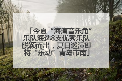 今夏“海湾音乐角”乐队海选8支优秀乐队脱颖而出，夏日巡演即将“乐动”青岛市南