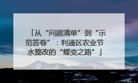 从“问题清单”到“示范答卷”：利通区农业节水整改的“蝶变之路”