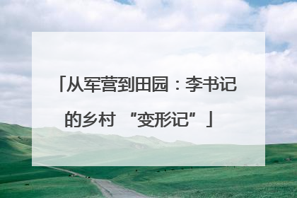 从军营到田园：李书记的乡村 “变形记”