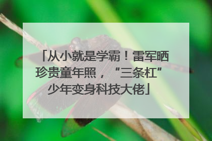 从小就是学霸！雷军晒珍贵童年照，“三条杠”少年变身科技大佬