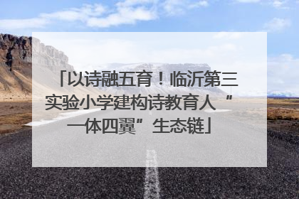 以诗融五育！临沂第三实验小学建构诗教育人“一体四翼”生态链