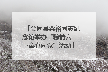 会同县粟裕同志纪念馆举办“粽情六一·童心向党”活动