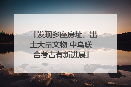 发现多座房址、出土大量文物 中乌联合考古有新进展