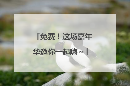 免费！这场嘉年华邀你一起嗨～