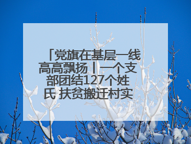 党旗在基层一线高高飘扬丨一个支部团结127个姓氏 扶贫搬迁村实现振兴嬗变