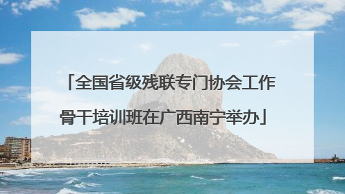 全国省级残联专门协会工作骨干培训班在广西南宁举办
