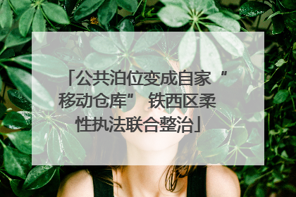 公共泊位变成自家“移动仓库” 铁西区柔性执法联合整治