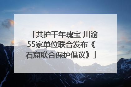 共护千年瑰宝 川渝55家单位联合发布《石窟联合保护倡议》