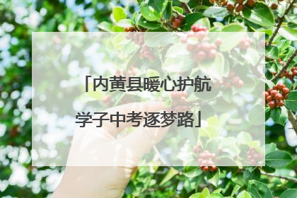 内黄县暖心护航学子中考逐梦路