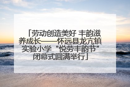 劳动创造美好 丰韵滋养成长——怀远县龙亢镇实验小学“悦劳丰韵节”闭幕式圆满举行