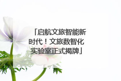 启航文旅智能新时代！文旅数智化实验室正式揭牌