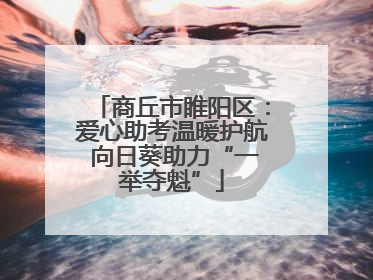 商丘市睢阳区：爱心助考温暖护航 向日葵助力“一举夺魁”
