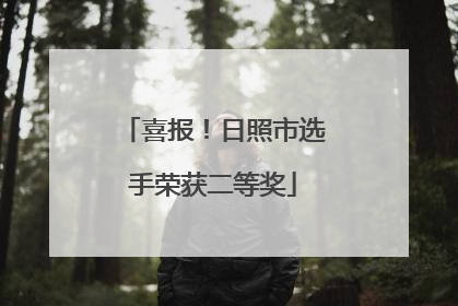 喜报！日照市选手荣获二等奖