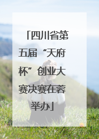 四川省第五届“天府杯”创业大赛决赛在蓉举办