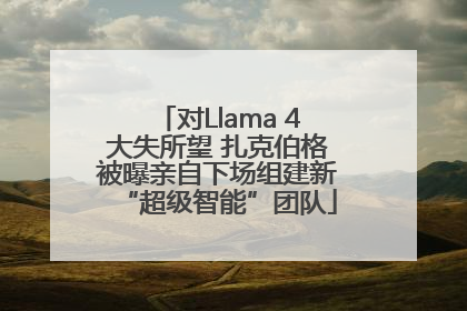 对Llama 4大失所望 扎克伯格被曝亲自下场组建新“超级智能”团队