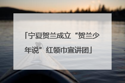 宁夏贺兰成立“贺兰少年说”红领巾宣讲团