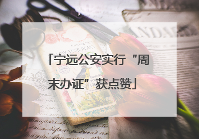 宁远公安实行“周末办证”获点赞